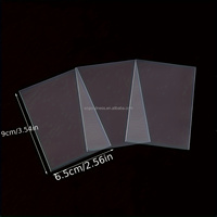 Vente en gros de cartes de visite standard transparentes en PP souple de 68*94mm et 66*91mm avec fermeture à clip pour cartes de visite