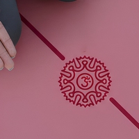 Tapis de yoga extensible de haute qualité, surface en PU bicolore, 6 mm, écologique, recyclé, durable