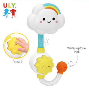 <span class=keywords><strong>Jouet</strong></span> de <span class=keywords><strong>bain</strong></span> rotatif en forme de nuage pour enfants Conception de ventouse Pulvérisateur d'eau de douche en plastique pour bébés <span class=keywords><strong>Jouet</strong></span> de <span class=keywords><strong>bain</strong></span> pour bébé - Product Image 4