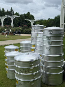 Ensemble de casseroles en aluminium de grande capacité 20/21/23/25/27/30/32/35/38 cm, <span class=keywords><strong>9</strong></span> casseroles avec poignée et couvercle, ensemble de casseroles en fonte, casserole à soupe - Product Image 5