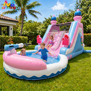 <span class=keywords><strong>Toboggan</strong></span> <span class=keywords><strong>aquatique</strong></span> gonflable pour enfants <span class=keywords><strong>avec</strong></span> piscine à jets d'eau et jeu de cible, en PVC, pour usage commercial, parc <span class=keywords><strong>aquatique</strong></span> gonflable pour fêtes en extérieur dans la cour - Product Image 5
