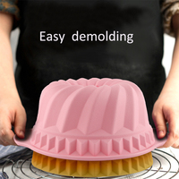 Ensemble de 6 moules à gâteaux en Silicone rose, sans BPA, outils de cuisson, moule à gâteaux, poêle, ustensiles de cuisson