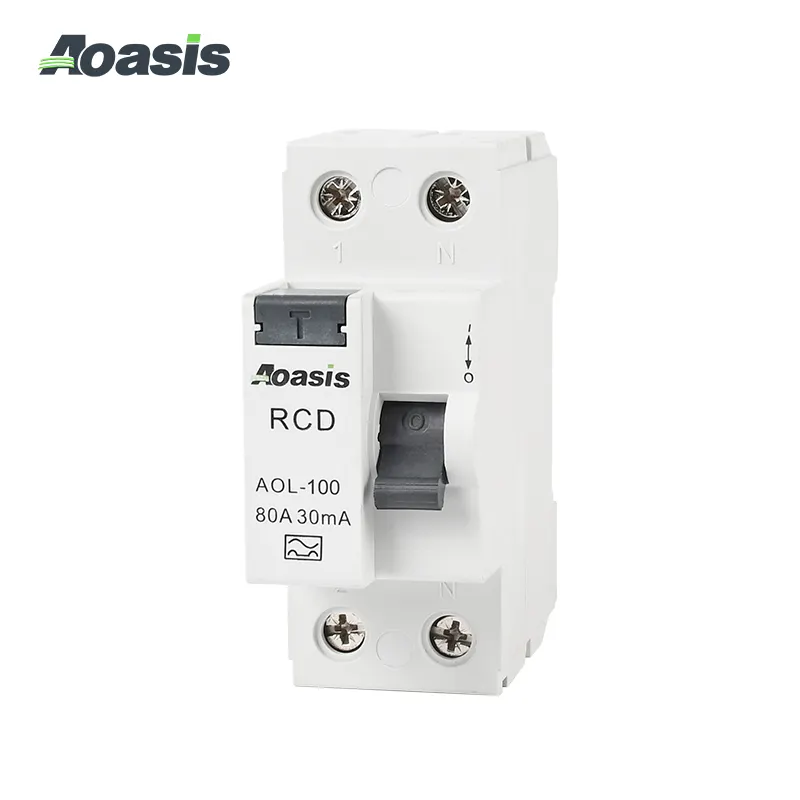 Aoasis Aardlekschakelaar Type B AOLR-100 2P 30ma 63a 32a Elcb Aardlekschakelaar Prijs Aardlekschakelaar Circuit Breaker Rcd