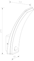 Applique murale LED cylindrique extérieure IP65 en PC, anti-rouille, étanche et durable, pour usage extérieur (approvisionnement en gros)