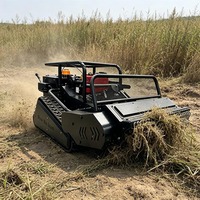 Désherbeuse à fléaux télécommandée Loncin de qualité industrielle avec moteur 190cc, modèle 420 RC, pour la vente