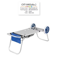 Chaise de plage d'extérieur légère et portable, chariot pliable en alliage d'aluminium, chariot de courses, chariot à bagages, petite remorque
