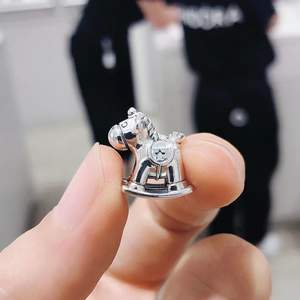 Panjia Unicornio <span class=keywords><strong>Bruno</strong></span> Caballo Balancín Plata 925 Zircón Lindo Colgante DIY para Mujer Fabricante <span class=keywords><strong>de</strong></span> Joyería al por Mayor - Product Image 1