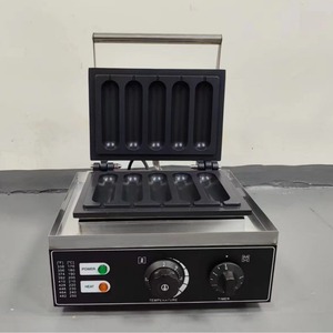 เครื่องย่างฮอทดอกไฟฟ้าเชิงพาณิชย์ 5 ช่อง ทำจากสแตนเลส สำหรับร้านขายอาหารว่าง - Product Image 1