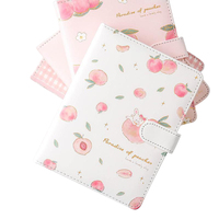 Cahier de notes A5 coloré avec fleurs, couverture rigide, jolies filles, avec boucle magnétique, pages vierges colorées