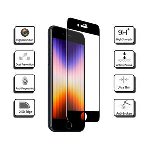 2.5D protecteur d'écran imprimé en soie pour Iphone SE3 Film en verre trempé en aluminium élevé pour iphone SE <span class=keywords><strong>2022</strong></span> - Product Image 5