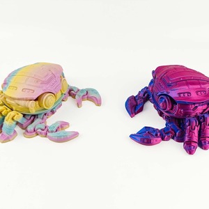 Granchio Peloso Cyber Stampato in 3D, Modello Realistico con Articolazioni Mobili, Regalo per Laurea e Mercatini Notturni di Pasqua - Product Image 4