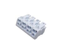 Connecteurs de fils BELEKS 4 pôles 2 entrées/2 sorties à enfoncer, protections de fils, connecteurs rapides 450V pour la distribution électrique