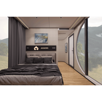 Maison mobile intelligente et compacte, suite familiale confortable, cabane préfabriquée, maison mobile écologique pour le camping