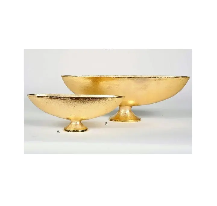 Bootsform Metall Blumenvase Urne Antik Gold Dekorative Tisch vasen für Hochzeit Mittelstücke Dekoration