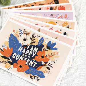 <span class=keywords><strong>Carte</strong></span> d'<span class=keywords><strong>anniversaire</strong></span> personnalisée pour fabricant d'impression, avec impression pliée, enveloppe, estampage doré et papier de qualité supérieure - Product Image 6