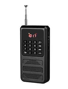 Xách tay Mini FM Radio cho <span class=keywords><strong>Bluetooth</strong></span> Pocket Walkman ghi âm giọng nói <span class=keywords><strong>SD</strong></span> Thẻ MP3 máy nghe nhạc có thể sạc lại pin hoạt động đèn pin - Product Image 3