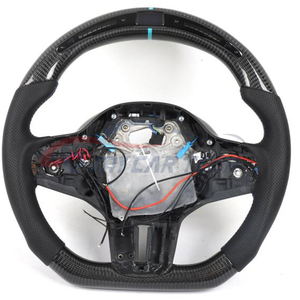Volante de Fibra de Carbono con LED RPM para <span class=keywords><strong>BMW</strong></span> E81 G30 G20 G22 G38 G12 G05 F10 F30 F01 F02 F13 M2 M3 M4 M5 320i <span class=keywords><strong>335i</strong></span> <span class=keywords><strong>E46</strong></span> E90 - Product Image 1