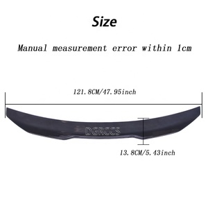 สปอยเลอร์หลังคาร์บอนไฟเบอร์แบบแห้งทรง PSM สำหรับรถซีดาน B9 B9.5 ปี 2017-2025 - Product Image 3