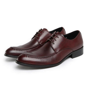 Chaussures Oxford en cuir de vache durable à bout pointu, talon renforcé imperméable, semelle antidérapante, soutien de la voûte plantaire pour usage professionnel masculin - Product Image 5