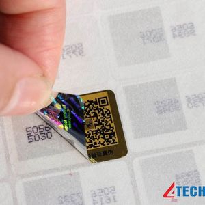 Customized anti-counterfeiting glossy PET <b>security</b> seal <b>sticker</b>, invalid warranty, damaged, opened, shrinkable label for chemica - Product Image 1