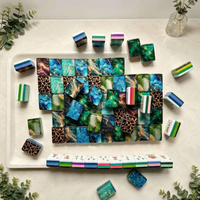 Créez votre propre ensemble de mahjong américain de luxe personnalisé, portable et pliable, pour le divertissement, des cadeaux durables pour les soirées jeux