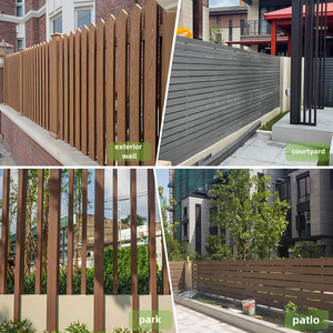 Venta caliente WPC Panel de valla compuesta Valla de privacidad de madera de alta calidad Valla DE SEGURIDAD ignífuga impermeable para uso agrícola Precio bajo - Product Image 5