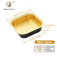 Récipient en aluminium Boîte à sushi Papier PET jetable pour la cuisson de gâteaux Friteuse à air chaud-Emballage de cuisine polyvalent