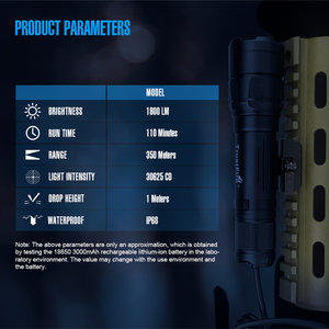 Đèn Pin Chống Nước Siêu Sáng Lumen Cao Đèn Pin Chiến Thuật Bấm Đuôi Trustfire R8 Led Đèn Pin Kèm Chân Đế Điều Khiển Từ Xa - Product Image 2