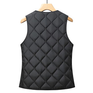 Veste coupe-vent légère et décontractée pour <span class=keywords><strong>femme</strong></span>, en tricot respirant, écologique, coupe-vent, à bouton unique, rembourrée <span class=keywords><strong>de</strong></span> duvet, vente en gros RCX - Product Image 2