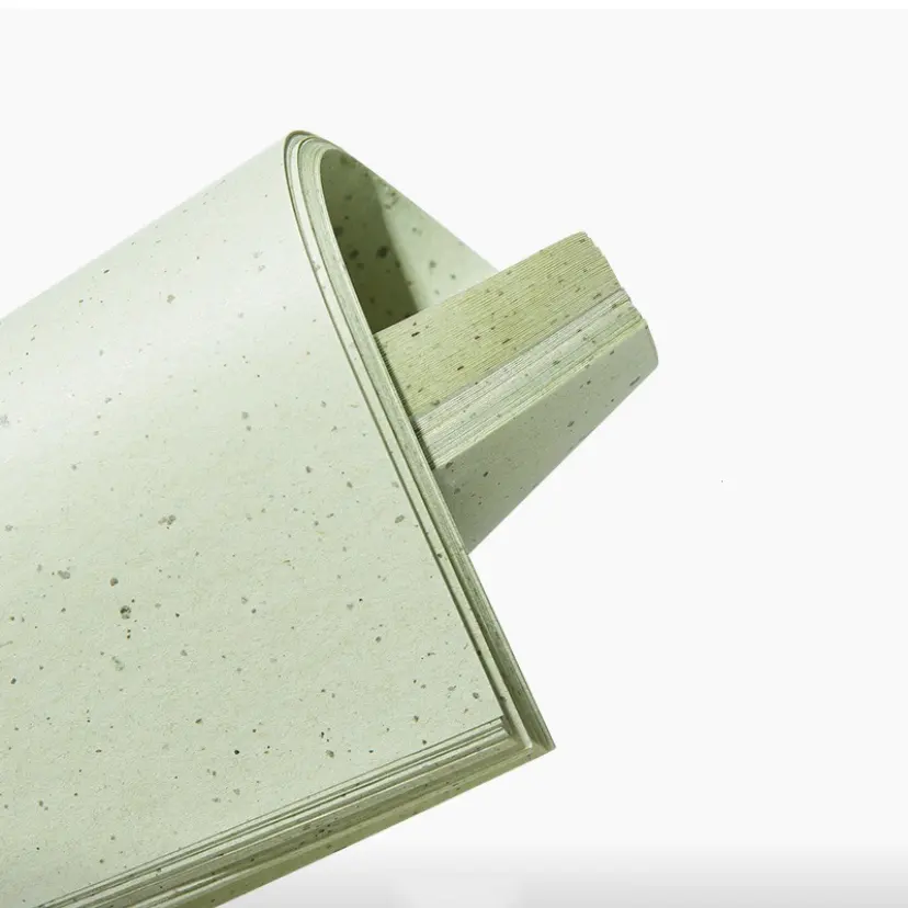 Papier buvard à l'huile de thé vert, feuille absorbant la peau grasse pour femmes, emballage personnalisé, bricolage