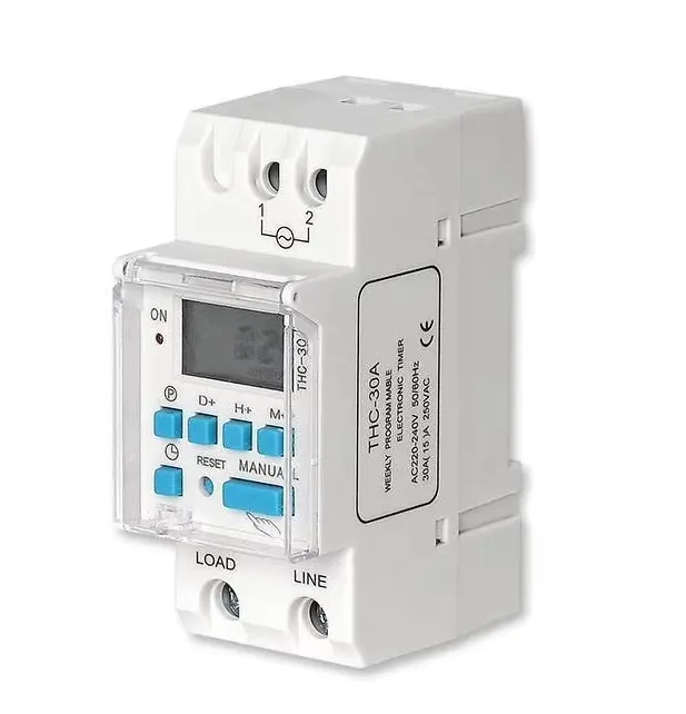 IGERCN THC-30A Electronic Timer Weekly 24 Hour 220v 230v Digital Programmable Time Switch din rail mounted time control relay