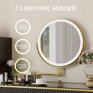 Красивые 4 ящика шкафы с открытыми полками комод со съемным круглым и большим размером светодиодный зеркальный стул косметический туалетный столик - Product Image 2