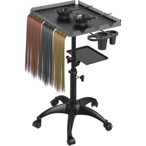 Chariot de Salon Magnétique avec Plateau pour Extensions Capillaires – Chariot à Outils de Coiffure pour Salons, Barbiers et Écoles de Beauté - Product Image 1