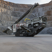 Station de concassage mobile complète 150 T/h pour agrégats, gravier et roche – Concasseur à mâchoires mobile portable pour granit et calcaire à vendre