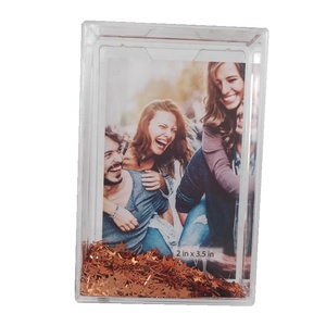 2x3 mini instax rộng chất lỏng snowglobe Khung ảnh hình chữ nhật nhựa thiết kế với chất lượng cao long lanh hiệu ứng bán buôn - Product Image 4