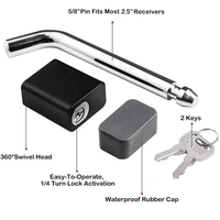 Serrure à goupille d'attelage de remorque en acier inoxydable personnalisée Tête pivotante Récepteur d'attelage de remorque Serrure de sécurité