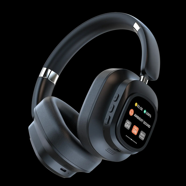 Wholesale Hybrid Wireless Over-ear ANC Noise Cancelling for 5.4 Headphones Multi Magnetic Touch Control LED Mobile Phone