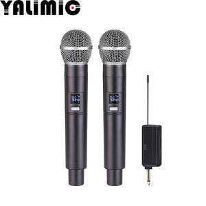 Новый дизайн, многоканальный беспроводной микрофон YALIMIC со светодиодной подсветкой, легкий металл и пластик для конференц-связи - Product Image 3