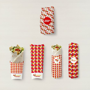 Personalização Completa Descartável Waffle Stick Hot <span class=keywords><strong>Dog</strong></span> Fast <span class=keywords><strong>Food</strong></span> Embalagem Burger Take Away Box - Product Image 4
