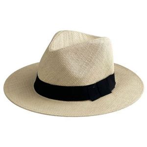 Chapeau Panama Classique Ajustable en Paille – Style Tendance Fait Main avec Impression Sérigraphiée, Protection Solaire, Chapeau de Plage pour Femme - Product Image 5