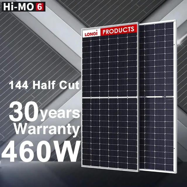 Longi Hi-MO 6 Solar Panel 550W Hot Sell Competitive Price Cheap Bifacial Solar Panel Longi 450w 540w Solar Energy Panel Solar