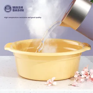 Bassin de lavage rond <span class=keywords><strong>en</strong></span> <span class=keywords><strong>plastique</strong></span> épaissi pour vêtements, grande capacité, usage domestique, pour étudiants <span class=keywords><strong>en</strong></span> résidence, bébés, nourrissons, lavage de légumes - Product Image 4