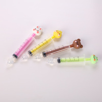 Jeringa Nasal de Silicona PP con Diseño de Cabeza de Animal de Dibujos Animados, para Eliminar Olores, Dispensador de Alimentación Seguro para Niños de 10 ml