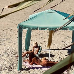FINE OCEAN Portable UPF50 Beach Cabana Tent Sun Shelter and Carry Bag Outdoor Park Beach <strong>Umbrella</strong> <strong>Patio</strong> <strong>Umbrellas</strong> &amp; <strong>Bases</strong> - Product Image 2