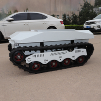 Châssis de robot chenillé télécommandé pour transport de charges lourdes (300 kg), plateforme tout-terrain ATV RS485, châssis de robot chenillé UGV