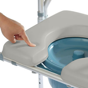 Asiento elevado para inodoro, silla de ducha con inodoro móvil para ancianos, silla de inodoro de alta resistencia, silla médica - Product Image 6