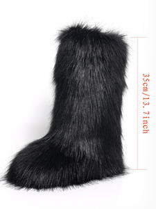 Nuevo Estilo 2026, Botas de Invierno para Mujer, Térmicas, Antideslizantes, Transpirables, con Parte Superior de Cuero Artificial, Suela Gruesa, Estampado de Leopardo, Cómodas - Product Image 6