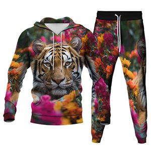 Automne hiver hommes marque de mode décontracté sport ensemble en gros sweat à capuche pantalons de survêtement lâche <span class=keywords><strong>Pull</strong></span> 100% Polyester imprimé - Product Image 5