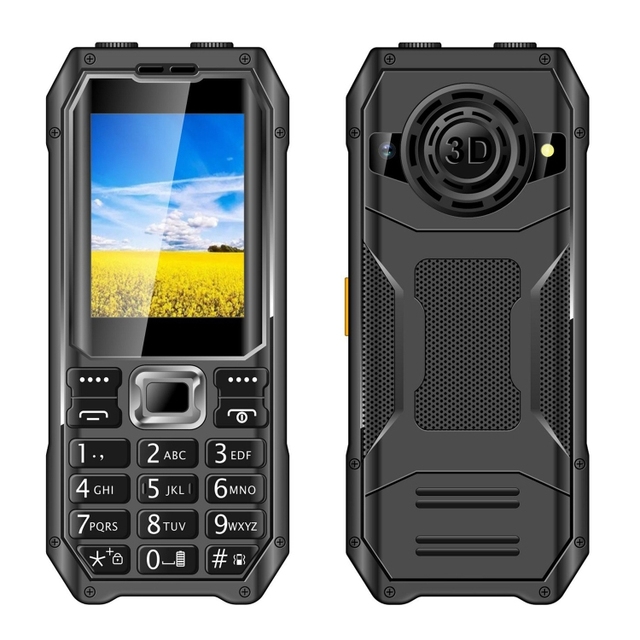 Wholesale Q6000 Elder Feature Phone, 2.4 Inch Curved Screen Qwerty Mini Phone 6800mAh Large Battery Shockproof Mobile Phone