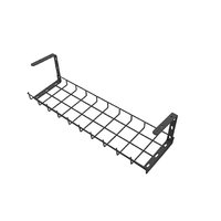 Plateau de gestion de câbles en treillis métallique avec organisateur de câbles à fixation sur bureau et organisateur de cordons pour câblage / Palettes de fournisseur en vogue